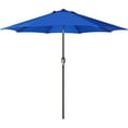 thumbnail image 1 of Parasol de Patio Extérieur 9 Pi (2,7 m), Parasol de Table Extérieur, Parasol de Cour, Parasol de Marché avec 8 Nervures Robustes, Inclinaison à Bouton-Poussoir et Manivelle, 1 of 6