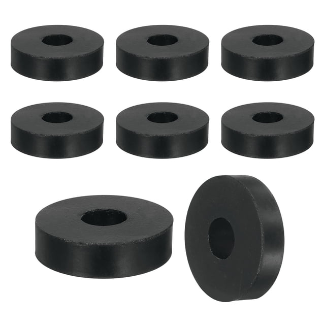12Pack Thick Rubber Spacer, 1-3/16 Inch OD x 3/8 Inch ID x 5/16 Inch Thickness