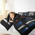 thumbnail image 4 of Manfei Skiing Theme Full Size Comforter Sets for Boys, Extreme Sport Bedding Comforter Set, Vintage American Flag Bedding Sets, Breathable Home Decor Reversible 3-Piece, 4 of 8