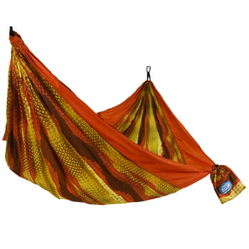 Equip Nylon Portable Camping Travel Hammock, One Person Orange Rust Gaming Skin, Size 116" L x 59" W