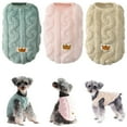 thumbnail image 2 of Soft Fleece Dog Sweater, Winter Warm Pet Vest For Small Dogs & Cats, Cozy Knit Pullover Apparel For French Bulldog, Yorkshire, Chihuahua - Multiple Sizes & Colors, 2 of 7