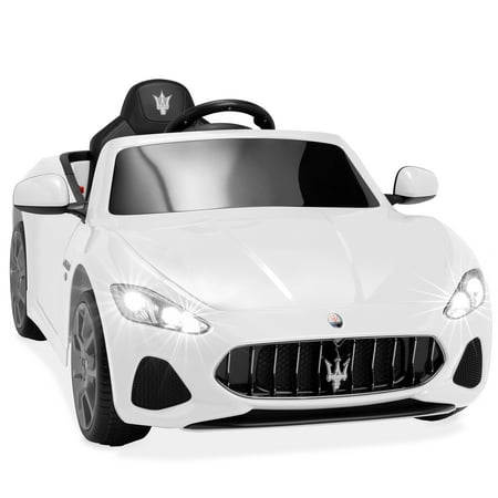 Best Choice Products Kids 12V Licensed Maserati GranCabrio Ride On Sports Car w/ Remote Control, AUX, LED Lights -