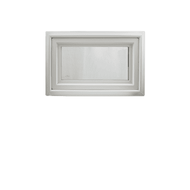 Crank Out Windows 30 " x 16" White Vinyl Tempered Glass Low-E Argon Gas Window Awning Window