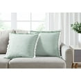 thumbnail image 3 of Better Homes & Gardens, Sage Throw Pillows, Square, 20" x 20", Soft Sea, 2 Pack, 3 of 5