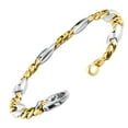 thumbnail image 2 of Pompeii Men's Mariner & Figaro Link 14k Gold (44gram) or Platinum (71gram) 7.5-9.5mm, 2 of 3