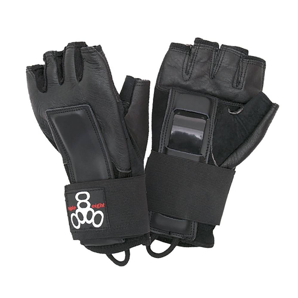 Triple Eight Hired Hands Skateboarding Wrist Guard Gloves, Small