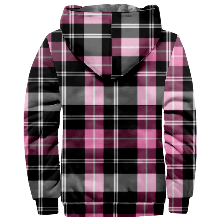 Color block plaid panel zip up hoodie best sale jacket
