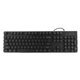 thumbnail image 3 of KINGANGJIA JK-705 Teclado USB con cable Teclado de sombrero redondo de cristal punk luminoso arcoíris (negro), 3 of 8