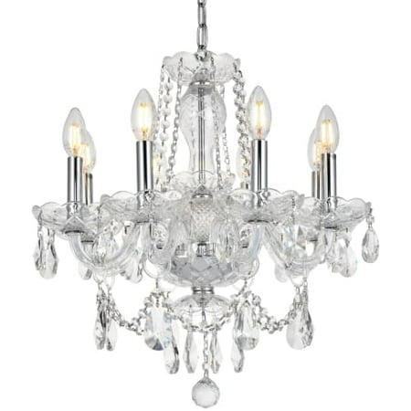 UPC 842814129214 product image for Elegant Lighting Value Princeton 8LT Chrome Chandelier - V7838D20C/RC | upcitemdb.com