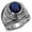 Silver, variant on Men's Stainless Steel United States Navy Military Ring