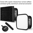 thumbnail image 6 of Aputure Amaran P60C RGBWW Full Color LED Video Panel Light 3-Light Kit Color Temperature 2500K-7500K,60W, CRI95+/TLCI 96+, 5900lux@1m, 10 Light Effects, with Softbox, Support App, 6 of 9