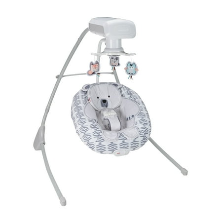 Fisher-Price Snugabear Hug Cradle 'N Swing with 6-Speeds
