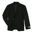 thumbnail image 2 of Kenneth Cole Mens Slim-fit Two Button Blazer Jacket, Black, 42 Regular, 2 of 2