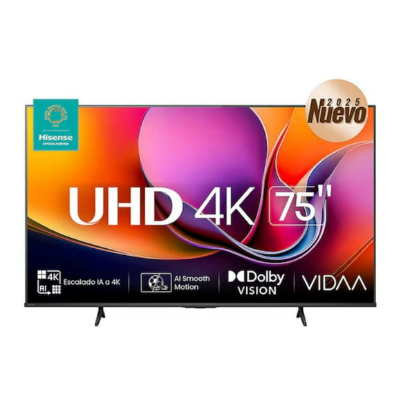 Tv 75 Pulgadas Smart TV UHD 4K 75A65NV VIDAA Hisense