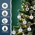 thumbnail image 5 of Aoznliie Christmas Ball Ornaments, 24 Pcs Classic Christmas Ornament Set for Xmas Tree, Shatterproof Lightweight Hanging Decor for Xmas Party, Silver, 5 of 6