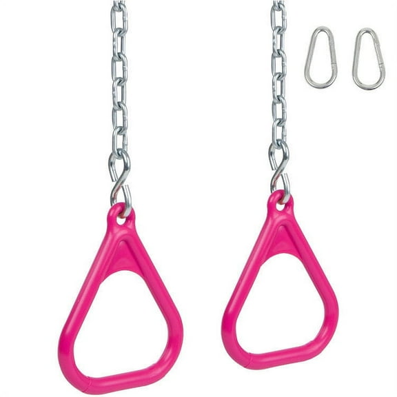 Swing Set Stuff Inc. Trapeze Rings with Chains (Pink)