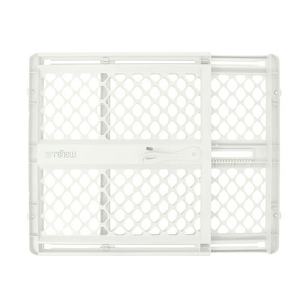 Toddleroo by North States Renew 100% Recycled Plastic Gate for Babies and Toddlers, White
