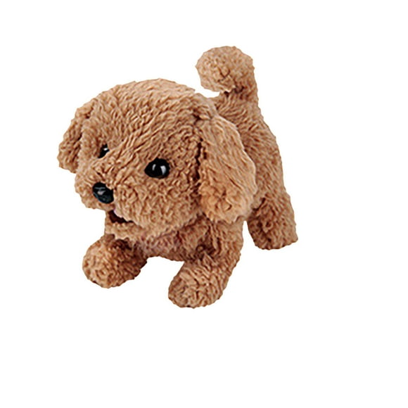 EQWLJWE Plush Toys Electronic Pet Dog Electric Simulation Children's Toy Will Bark And Walk Puppy