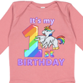 thumbnail image 4 of Inktastic It's My 1st Birthday Unicorn Boys or Girls Long Sleeve Baby Bodysuit, 4 of 5