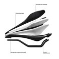 thumbnail image 4 of ENLEE RS Sport Saddle EVA+PU Microfiber Leather Cycling Bike Hollow Breathable Seat - Style C, 4 of 5
