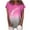 Hot Pink, variant on asdoklhq Juniors Plus Tops & T-Shirts, Woman Causal Round Neck Printing Blouse Short Sleeve T-Shirt Summer Tops