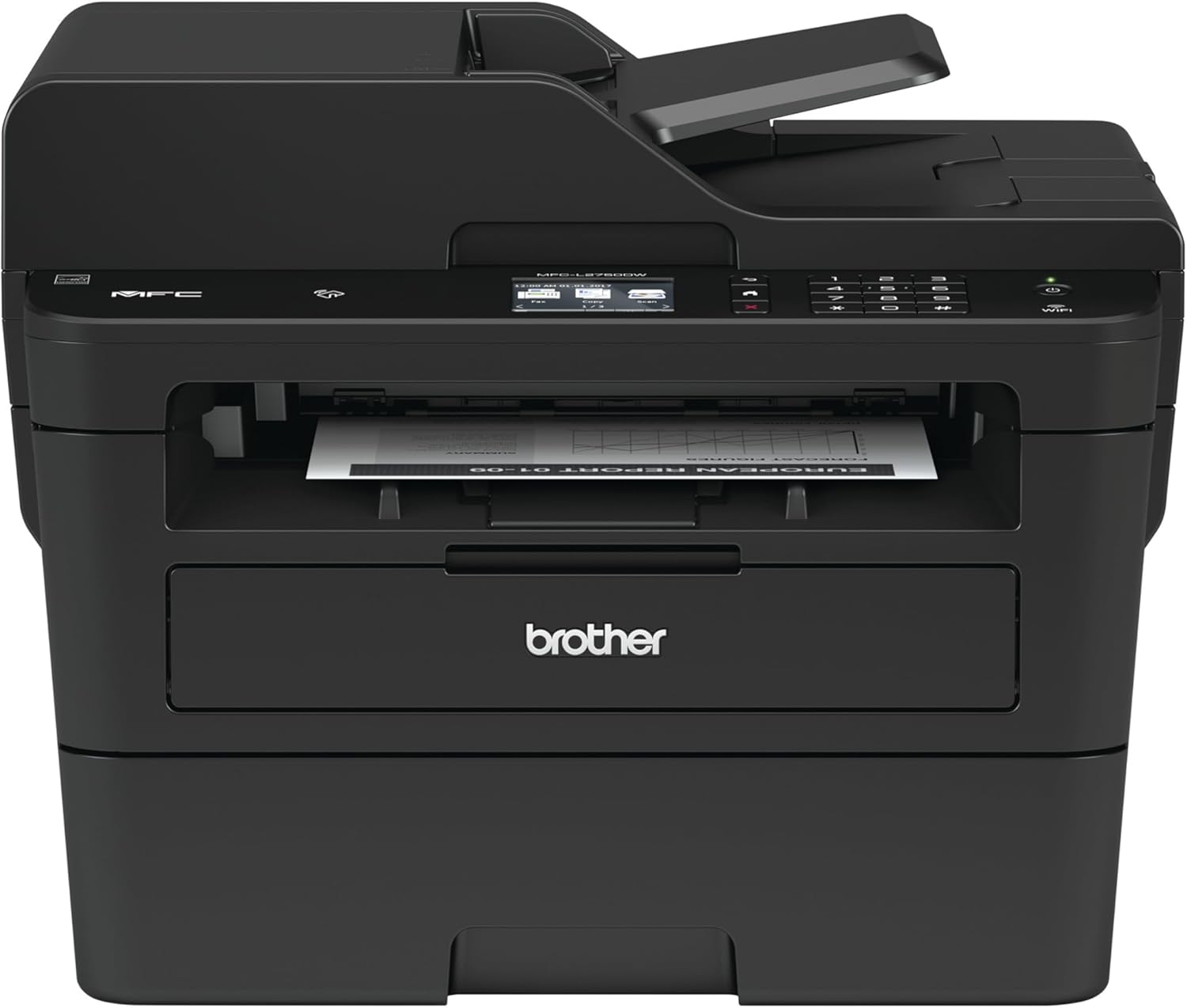 Brother MFC-L2750DW Monochrome All-in-One Wireless Laser Printer, Duplex Copy & Scan (Sold without manufacturer warranty)