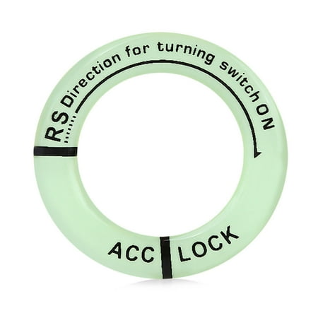 Chrome Ignition Switch Cover - Car Ignition Switch Cover Luminous Key Ring Hole Cover Sticker