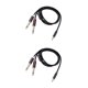 thumbnail image 1 of Methold Cable de audio Doble enchufe chapado en oro Diseño conveniente Cable adaptador Carcasa de aleación de aluminio Fuerte resistencia a la Type2 NO2, 1 of 5
