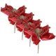 thumbnail image 1 of Faux Poinsettia Flowers Decorative Arrangement For Christmas Tree And Vase Decor 4Pcs Stylish Multi-Layered Floral Design, 1 of 5