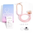 thumbnail image 2 of Scienlodic Double-Sided Stethoscope with Ear Tips, Professional Stethoscope for Doctor Nurse Clinical Student Use, Customized Gold-Plated High-end -, 2 of 7