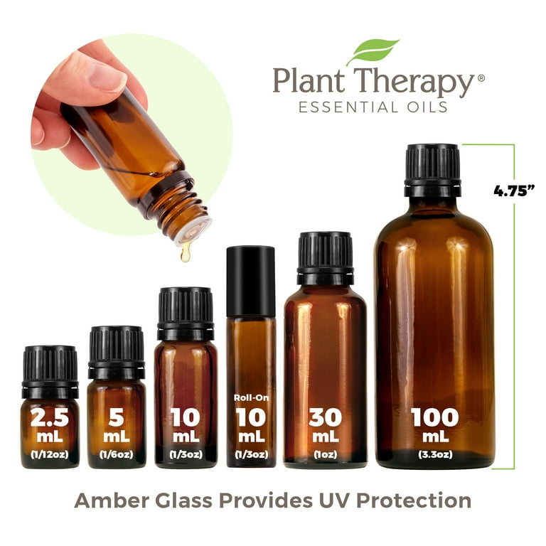 Perfect 10 Essential Oil Set - USDA Organic, 100% Pure, Natural,  Therapeutic Grade 10ml