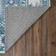 thumbnail image 5 of My Magic Carpet 5'x7' Machine Washable Non-Slip Dining Living Room Area Rug - Shary Blue, 5 of 6