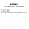 thumbnail image 2 of Front Suspension Ball Joint and Tie Rod End Kit for Car Kia Rondo Optima Magentis - Left Right Side (Driver Passenger) K72-100887, 2 of 2
