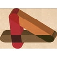 thumbnail image 1 of Ahgly Company Indoor Rectangle Patterned Mahogany Brown Area Rugs, 2' x 3', 1 of 6