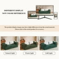 thumbnail image 5 of Firscook Convertible Couch Bed with 2 Pillows, 3-Seat Folding Floor Couch and King Size Bed Mattress, Green, 5 of 8