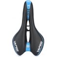 thumbnail image 1 of Sillín de bicicleta acolchado de cuero para hombres y mujeres Sillín de bicicleta de montaña profesional Cojín de bicicleta MTB, azul JM, 1 of 5