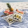 thumbnail image 5 of Yellow Bee Gnomes Outdoor Pillow Covers Pack of 2 Sweet like Honey Daisy Farm Linen Pastoral Waterproof Throw Pillow Covers Decorative Cushion Cases for Patio Garden Tent Balcony Couch 24x24 inch, 5 of 9