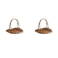 thumbnail image 1 of (2-Pack) Rinsvye Rattan with Handle Garden Variety Pack Large 12in for Gathering Vegetables Portable Flower for Fence Flower Gathering New Multipurpose Woven for Picnic Fruit Storage Organizing East, 1 of 6