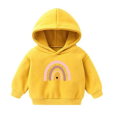 

Lovskoo 2-7 Years Baby Clothes Christmas Toddler Baby Boy s Girl s Hoodie Children s Casual Print Long Sleeve Sweatshirt for The Baby Gift Yellow