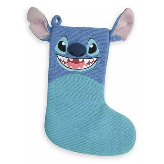 Disney Parks Stitch Knit Christmas Holiday Stocking New with Tags