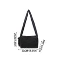 thumbnail image 3 of Bolso bandolera acolchado de nailon para mujer – Bolso cruzado de color liso para ir al trabajo, bolso pequeño de gran capacidad para guardar artículos esenciales diarios., 3 of 6