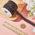 thumbnail image 3 of 10 Yards Polyester Elastic Lace Trim for Jewelry Making Garment Accessories Black 3/4 inch(20mm), 3 of 6