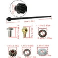 thumbnail image 3 of OTTULUR 617-04094 Steering Rod Shaft Sector Gear Kit Replacement for MTD for Cub Cadet for Troy Bilt for Craftsman Mower Replace 948-0389 938-05078 738-05078 738P07154, 3 of 6