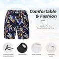 thumbnail image 3 of Goofa Astronauts in sport Print Men's Swim Trunks Board Shorts Quick Dry Mens Swimming Trunks with Compression Liner,Breathable Fit Hawaii Beach Shorts-Small, 3 of 6