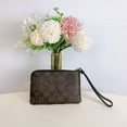 thumbnail image 2 of Coach F58035 Corner Zip Wristlet in Signature Coated Canvas Brown Black, 2 of 4