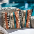 thumbnail image 4 of Decorative Throw Pillow Covers 18x18 Inch Set of 2 Retro Ethnic Art Home Decor Pillow Cases for Couch, Bohemian Patterns Cushion Case for Living Room Bedroom Bed Car Chair, 4 of 9