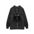 thumbnail image 1 of VISgogo Mujer Hombre Otoño Sudadera con Capucha, Estampado de Esqueleto Sudadera con Capucha de Manga Larga con Cremallera Completa y Bolsillos, M/L/XL/XXL/XXXL VISgogo  moda, 1 of 2