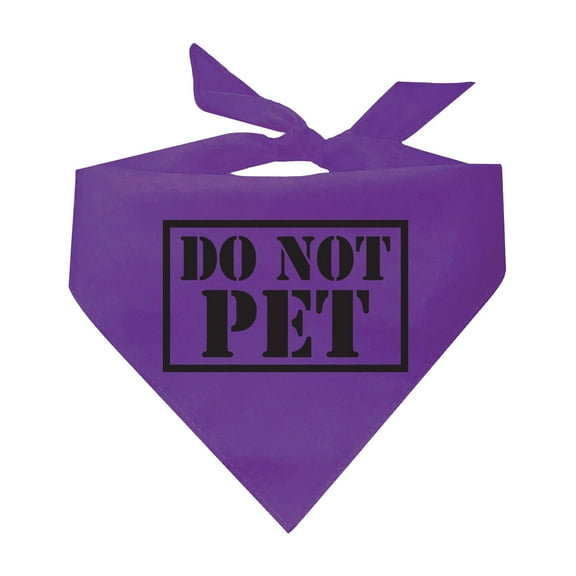 Do Not Pet Service Triangle Dog Bandana