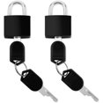 thumbnail image 1 of Amaxiu Suitcase Locks with Keys, 2.3cm Coloured Luggage Locks Metal Mini Keyed Padlock Small Locker Lock Padlocks 2pcs Travel Padlock Lock for Backpack Boxes Laptop Bag School Gym(B), 1 of 7