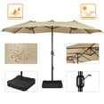 thumbnail image 4 of Alden Design 8" Solid Print Decagon Market Patio Umbrella, UV Resistant, 4 of 10